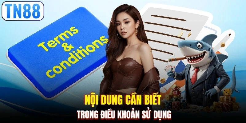 Nội dung cần biết trong điều khoản sử dụng